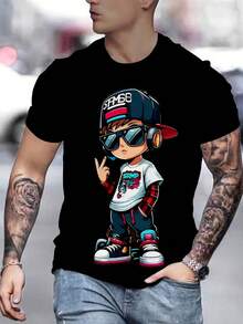 Men Outdoor Tees & Tanks - 黑色 - 查看 2