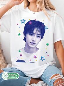 Camiseta retro de Seonghyeon, Merchandising, Camiseta de verano - Blanco - Ver 1