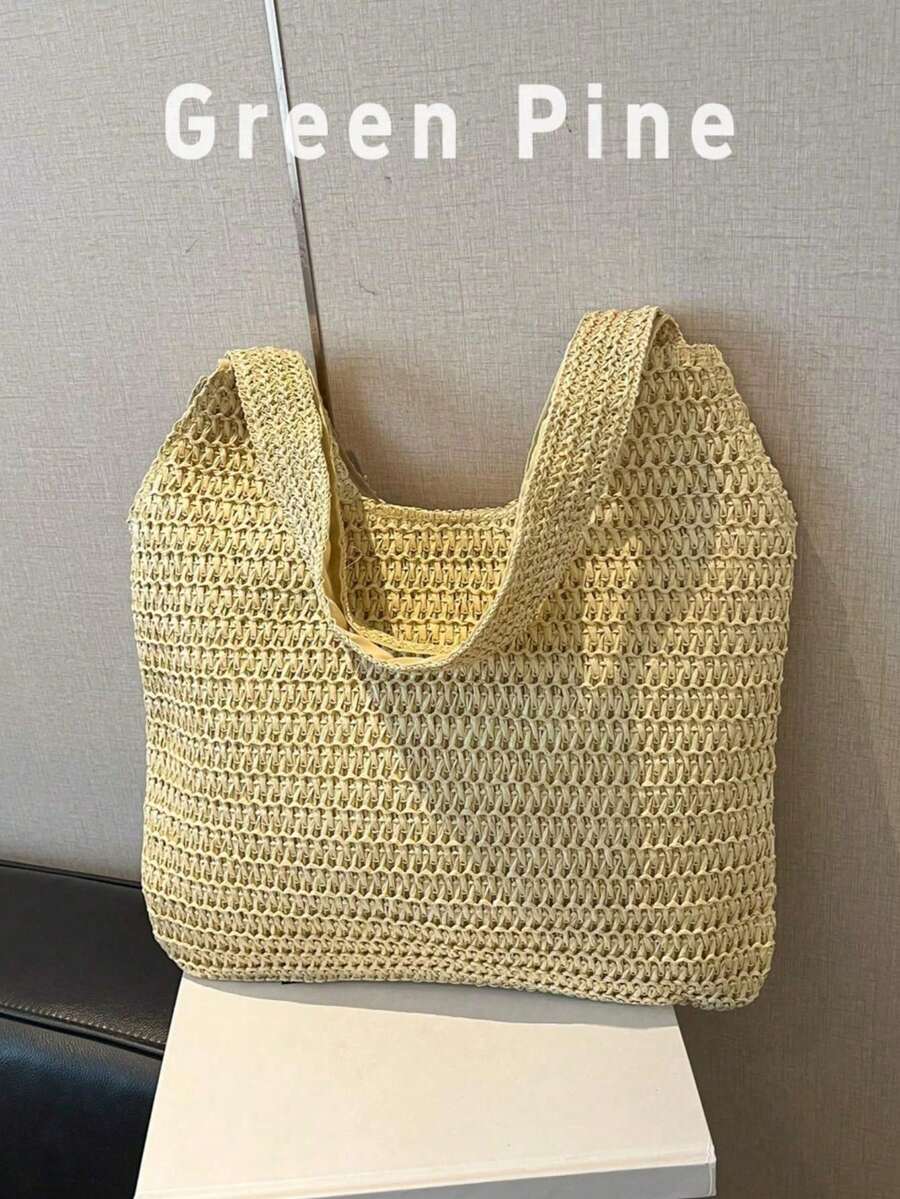 Large Capacity Woven Tote Bag For Women