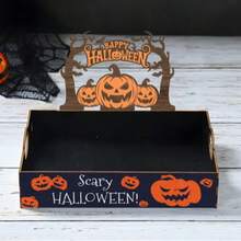 Wooden Fruit Storage Box, Candy Container And Open Modular Decorative Wooden Box Are Perfect Halloween Gifts For Friends And Family. - Black - View 4