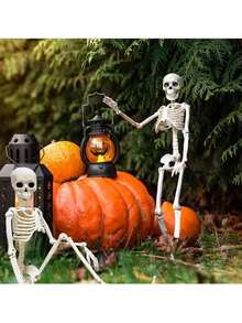 Halloween Decorations: Realistic Bat Skeleton And Scary Bat Skull - Haunted House Party Atmosphere Props, Home Hanging Decor; Suitable For Halloween Themed Party Backdrop Arrangement, Also Suitable For Autumn/Winter Season And Christmas Holiday Decor. - Multicolor - View 9