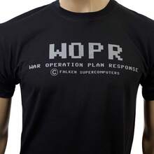 WarGames Inspired WOPR T-Shirt - Black - View 1