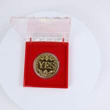 Yes Or No 幸運硬幣，決策紀念幣，雙面徽章，收藏禮品，萬聖節禮物，硬幣，硬幣收藏，硬幣展示盒，貨幣，桌遊，男士配件，紀念幣，遊戲 - 銀色 - 查看 10
