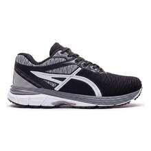 Men's Adult Gel Athletic Shoes, Comfortable For Gym, Running, Training, Colorful Street Shoes - 黑色 - 查看 2