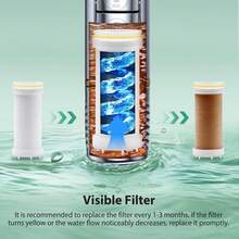 Handheld Shower Filter Cartridges, 15pcs Replacement Filter Cartridges, Can Remove Chlorine, Fluoride And Heavy Metals From Hard Water, High Output Shower Filter, Beneficial For Skin And Hair Health - White - View 8