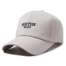 1件中性款棒球帽，刺繡「BOSTON」字樣，適合日常戶外運動與休閒穿著，四季皆宜 - 多色 - 查看 11