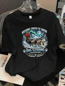 Halloween Graphic T-Shirt - Black - View 1
