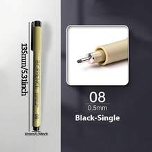 13/16pcs Professional Fine Liner Pen Set, 0.05-1.0mm Multiple Tip Sizes, Waterproof Archival Ink, Suitable For Artists Sketching/Journaling/Comic/Calligraphy/Engineering Drawing, High-End Back To School Art Supplies - Sets - View 21