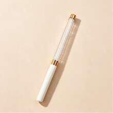 White Rhinestone Acrylic Nail Art Pen, Fine Tip (10mm), Suitable For French Manicure And Detail Painting - White - View 9