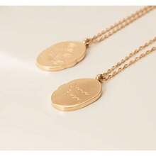 Gold Birth Flower Necklace, Birthday Gift Necklace, Birthday Necklace for Women, Birthday Gift for Mom, Floral Necklace, Flower Necklace, Floral Pendant, Birth Month Flower Necklace, Chapado en oro, Sin gemas. - como en la imagen - Ver 6