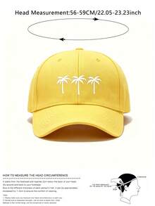 BONNY BOOM 1 Stück Damen Y2K Mode Kokosnussbaum Muster Trucker Mütze Baseballkappe Lässig, geeignet für Frühling, Sommer, Herbst, Winter, perfekt für Partys und Strandurlaub, Damen Trucker Mütze, Herren Mütze, Trucker, Mütze, Damen Baseballkappe, Sommer, Millennium, Strand - Baseballkappe - Übersicht 4
