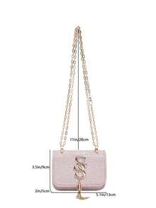 Bolsa Mini Estilo Menina Delicada, Flor de Rosa 3D em Tela Requintada e , Decoração de Laço de Couro Adiciona Doçura, Múltiplas Cores Disponíveis (Preto / Rosa / Azul / Branco) Adequado para Diferentes Estilos de Roupas, Corrente de Metal Pode Ser Usada Transversalmente ou Sob o Braço, O Corpo da Bolsa Pequena Pode Conter Batom, Fones de Ouvido e Outros Itens Pequenos, Adequado para Saídas Diárias, Encontros, Reuniões, Combinando com Vestidos e Outras Cenas, Etéreo e na Moda. - Multicolorido - Visão 10