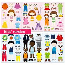 6pcs Princess Face Swap Stickers, Puzzle Stickers, Children's Dress Up, Cartoon Princess Face Swap Toy Puzzle Stickers, Back To School, Halloween, Party Activity Stickers - Multicolor - View 6
