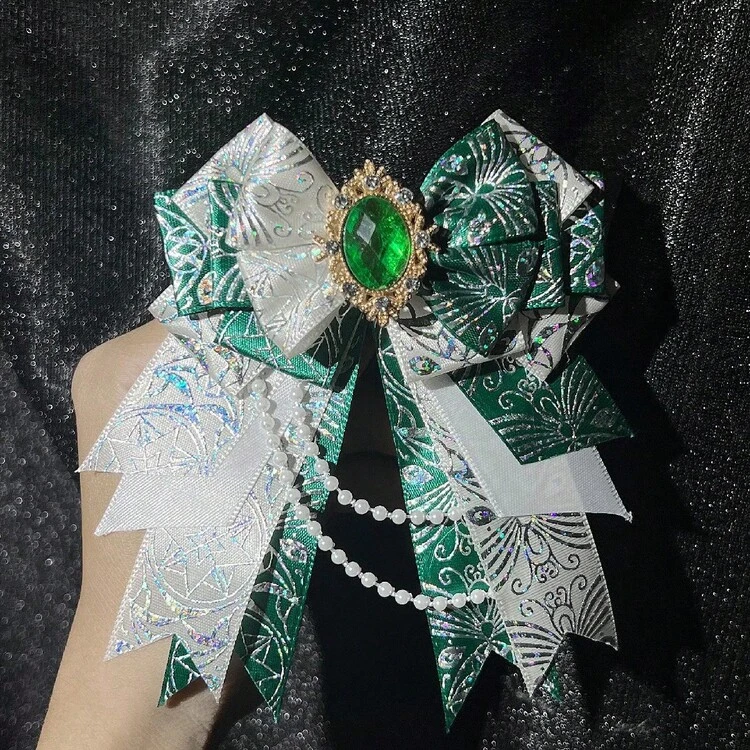 1 pajarita bonita, 12 colores, producto terminado hecho a mano, Cosplay de bidimensional, decoración de exposición de anime, pajarita de decoración de soporte de celebridades U53E - Dd-Mxz-Lshdj-Zangq - Añade 8