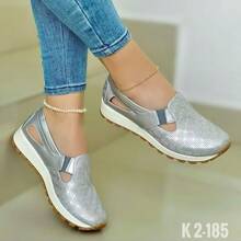 Women Flats - Silver - View 2