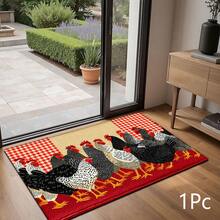 Estampado de Gallo 2D, Alfombra para Puerta de Dormitorio, Alfombra Decorativa Diaria para Suelo, Decoración para Hogar y Porche, Adecuada para Entrada, Porche, Interior - Cubierta de Suelo Suave y Lavable, Adecuada para Sala de Estar, Baño, Dormitorio, Sala de Juegos, Lavandería, Decoración de Dormitorio - Multicolor - Ver 7