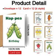 Happy Birthday 12/24pcs Funny Birthday Cards 4*6 Inch Cards With Envelopes Thank You Cards - View 3