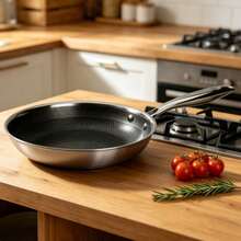 Deep Honeycomb Non‑Stick Wok Pan, 3 Different Pan Styles Available, Tri‑Ply Reinforced Structure With Extended Heat‑Resistant Handle, Fast & Even Heating Kitchen Cookware, Compatible With All Common Household Stovetops, Sturdy - View 4