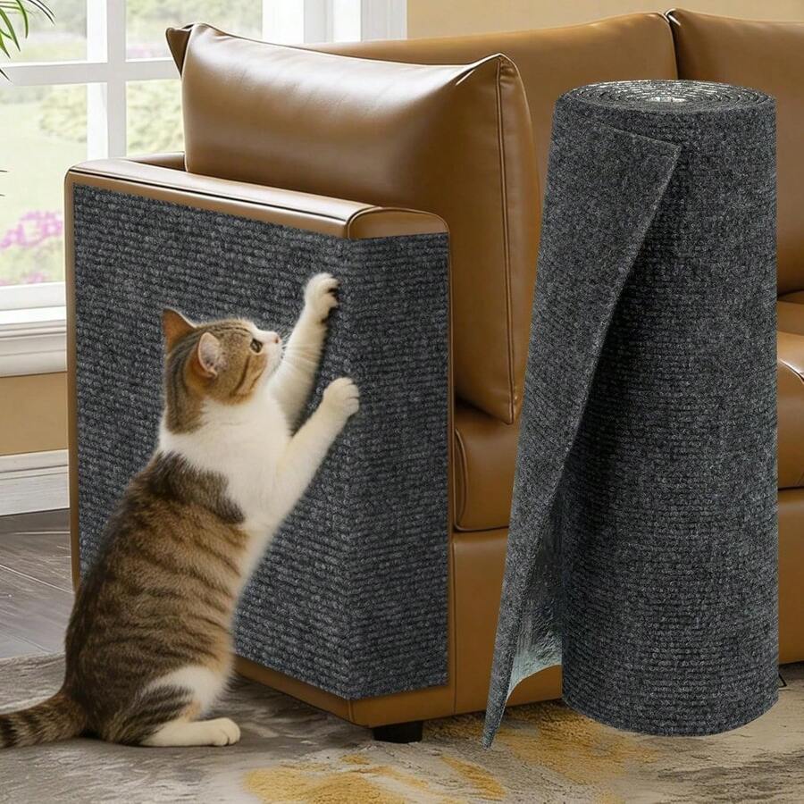 Indoor Cat Sofa Corner Protector, Anti-Scratch Furniture Protection Pad, Trimmable Climbing Cat Scratching Mat Play Mat, Suitable For Cat Tree/Door/Carpet, Easy To Use (Cat Supplies/Cat Toys/Cat/Cat Bed/Cat Scratcher/Cat Tree)