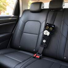 2pcs/1PC Bantalan Bahu Sabuk Pengaman Motif Kucing Hitam Memegang Ikan - Terbuat dari Kain Tahan Lama dan Kokoh - Sangat Nyaman - Cocok untuk Sebagian Besar Kelompok Usia - A - View 6