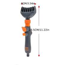 Swimming Pool Paper Filter Cleaning Brush + Garden Watering Shower Head + Adjustable Water Pressure Cleaning Nozzle + Fixed Switch, No Need To Press Continuously, Water Pressure Adjustable Via Knob - A - View 2