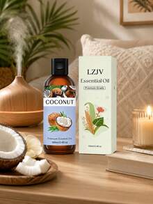 LZJV 100ml/3.4oz, 30ml/1.0oz 椰子精油擴香、椰子精油按摩油、居家芳療擴香、居家香氛、臉部護理禮品 - 椰子精油 - 查看 7