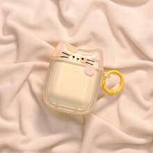1pc Cute Cartoon AnimalAirpods4 Generation Earphone Case For AirPodsPro2 Bluetooth Protective Cover Apple 3 Generation - Multicolor - View 3