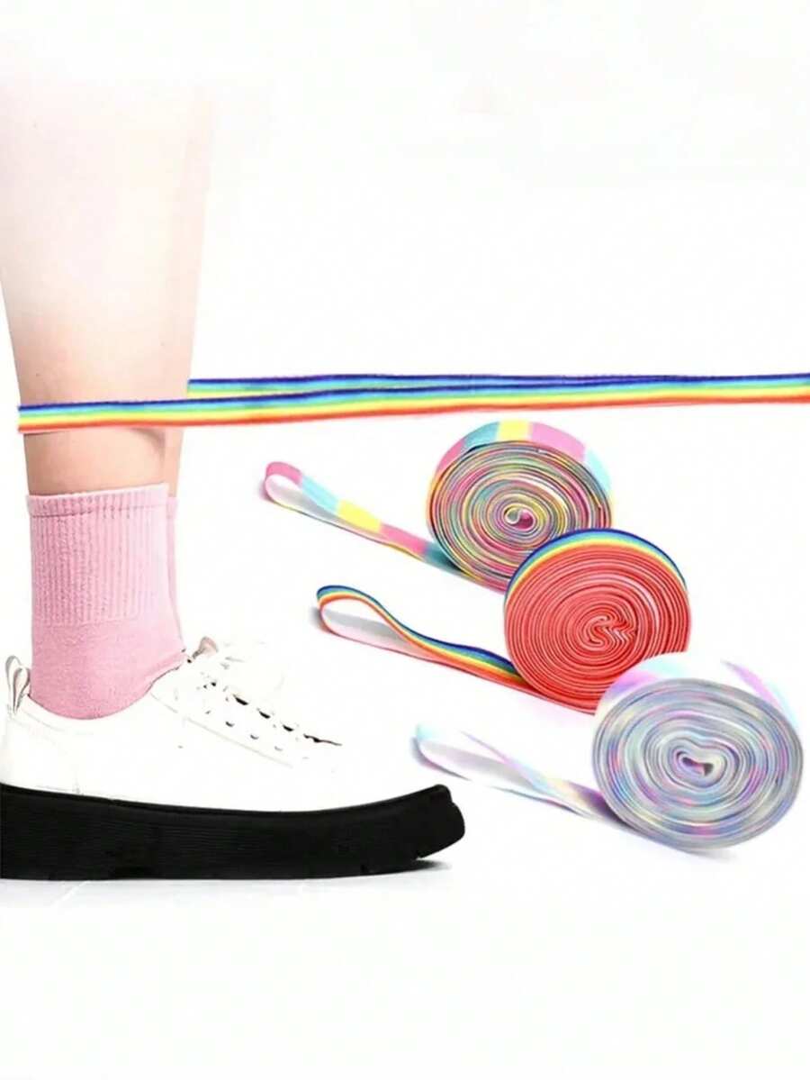 1 pieza Cuerda de salto elástica de 1.5cm*3M, Cuerda de salto para grupo de niñas, Regalo para fiesta de juegos, Cuerda de salto para deportes de interior - Multicolor - Ver 1