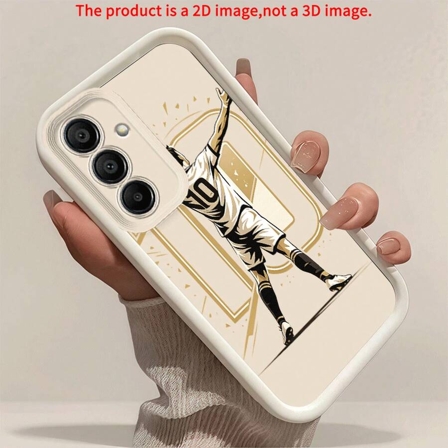 Expédition 24h depuis DE Coque de téléphone Apple 17 16 15 Pro Max Plus - Impression 2D Joueur de Football Numéro 10 Célébration Coque Arrière, Compatible avec Galaxy A02, A03, A04, A05, A06, A13, A14, A15, A16, A21, A22, A23, A24, A25, A32, A34, A35, A50, A52, A53, A54, A55, A73, S21, S22, S23+ 23 24 25 26 - 1 image couleur - Voir 1