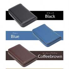 prendre Business Card Holder Business Card Case Card Case Business Card Magnetic PU Leather 1 Second Open/Close Men's Women's Stylish Business PR-BUSINESSCASE - 写真のように - チェックする 5