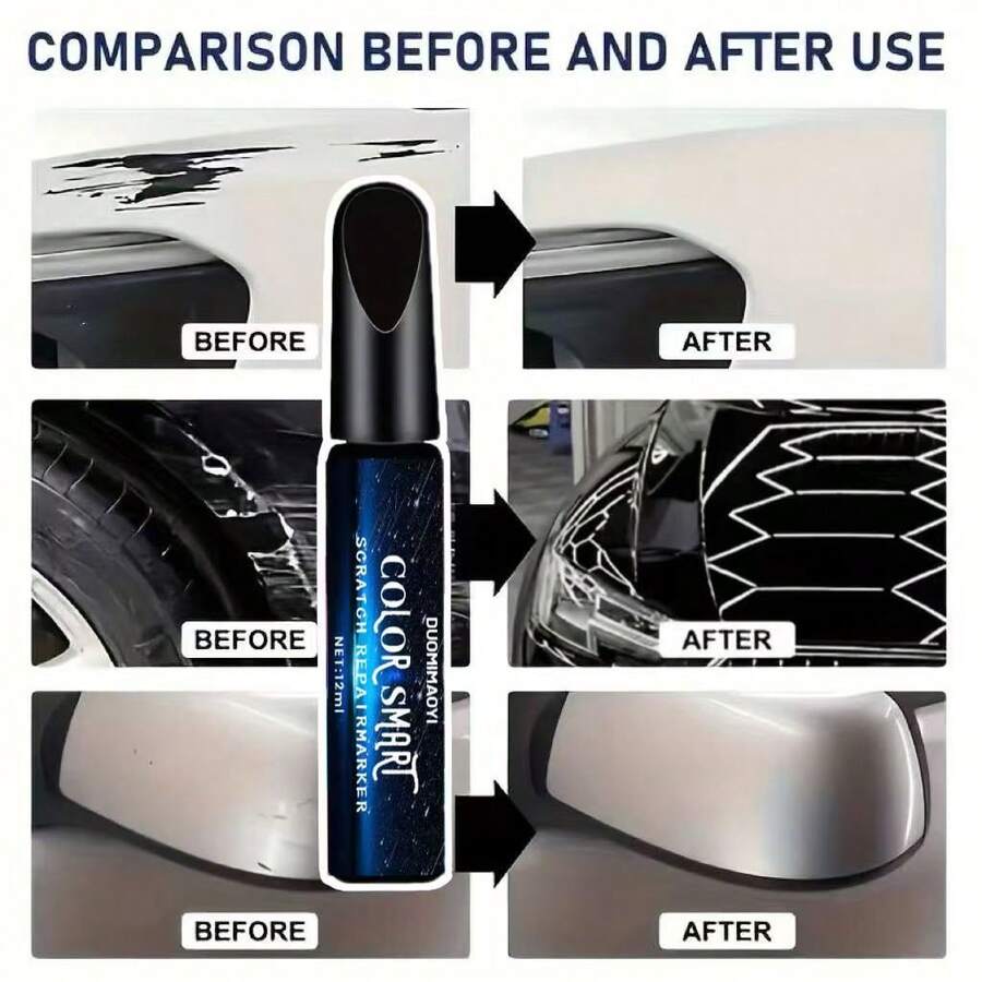 New Upgraded Multi-Color Blue Black White Grey Silver Multi-Purpose Multi-Function Scratch Repair Kit Can Repair Scratches And Scuffs On Alloy Plastic Metal Wheels - Multicolor - View 1