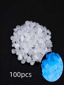 100/500/1000 piezas Piedras que brillan en la oscuridad, guijarros luminosos para jardín, camino, plantas de interior, parque y decoración de acuario - A - Ver 14