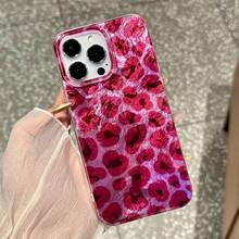Perforated Vortex Shell IND Pink Leopard Print Phone Case Compatible With IPhone 16 15 14 13 12 11 17 Pro Max Plus X XS Silicone Clear Cover - Multicolor - View 7