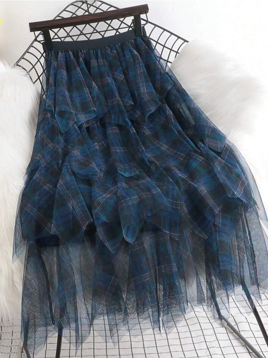 Women Skirts - Blue - View 1