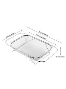 Expandable Stainless Steel Over-The-Sink Drain Basket, Adjustable Colander Strainer For Fruits, Vegetables & Dishes, Kitchen Accessories Home Gadgets, Camping Essentials For BBQ, Summer Essentials For Outdoor & Picnic - One Size - View 9