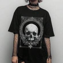 Women's Summer T-Shirt With Pink Tiger Glasses, Short-Sleeved, Casual Sports Style, Vacation, Daily Outings - Black - View 1