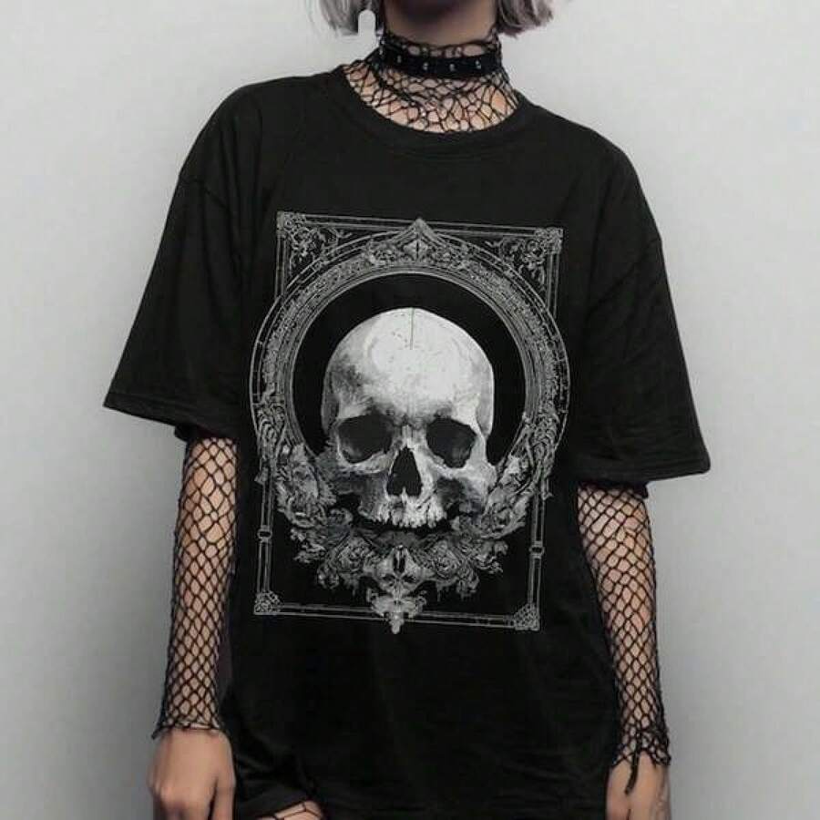 Women's Summer T-Shirt With Pink Tiger Glasses, Short-Sleeved, Casual Sports Style, Vacation, Daily Outings - Black - View 1