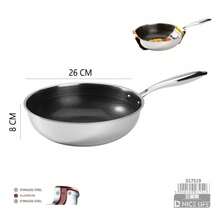 Deep Honeycomb Non‑Stick Wok Pan, 3 Different Pan Styles Available, Tri‑Ply Reinforced Structure With Extended Heat‑Resistant Handle, Fast & Even Heating Kitchen Cookware, Compatible With All Common Household Stovetops, Sturdy - View 10
