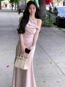 Women Formal & Evening Dresses - Misty Pink - View 5