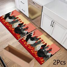 Estampado de Gallo 2D, Alfombra para Puerta de Dormitorio, Alfombra Decorativa Diaria para Suelo, Decoración para Hogar y Porche, Adecuada para Entrada, Porche, Interior - Cubierta de Suelo Suave y Lavable, Adecuada para Sala de Estar, Baño, Dormitorio, Sala de Juegos, Lavandería, Decoración de Dormitorio - Multicolor - Ver 11