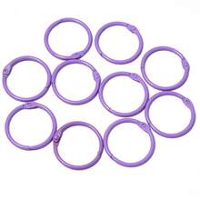 10pcs/Pack Colorful Iron Painted Round Keychain 30mm Bag Pendant Accessories Split Ring Handmade DIY Jewelry Material - Colorful Keychain - View 14