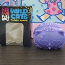 NeeDohh Schylling Fuzz Ball Wild Cats Squishy Toy, Sensory Stress Relief Fidget Toy, Spiky Cartoon Cat Design Multi-Color Multi-Expression, Soft Stretchy TPR Material Bumpy Textured Non-Sticky Slow Rebound, For Home Office Travel Classroom Rewards Party Favors -Toys For Girl,Kids Toys,Squishy Pack,Sugar Squish,Party Favors For Kids,Bead Squishy,Kids Party Favor Sensory Toy - 多色的 - 查看 7
