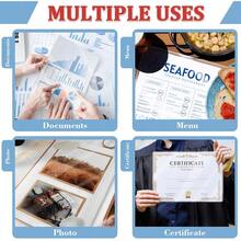 100 Sheets A4 Thermal Laminating Pouches, 5C/6C Clear Laminator Sheets, Waterproof & Anti-Fog Laminating Sleeves For Documents, Photos & Crafts - A4 - View 6