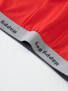 Tween Boy 4pcs Letter Waistband Boxer Briefs Mid-Rise Trunks, Fits Ages 8-12 - Multicolor - View 8