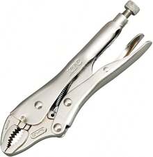 2026 New[Snowflake Wrench,]KYOTO (KTC) Locking Pliers Curved Chin (With Wire Cutter) 130WR DMBE - 220mm - View 1