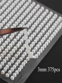 3Mm 4Mm 5Mm 6Mm Acrylic Imitation Pearls Sticker | Crystal Self Adhesive Rhinestone Stickers For Grand Event Party Decoration - A - View 1