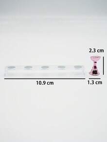 Solid Color Simple Nail Art Chess Pieces Practice Nail Holders Daily Casual Tools - Pink - View 6
