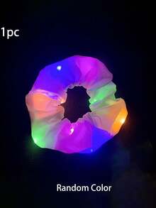 10/5/1 chiếc dây buộc tóc phát sáng, màu ngẫu nhiên, dây buộc tóc LED phát sáng cho nữ, dây buộc tóc LED, dây buộc tóc LED phát sáng nhiều màu, băng buộc tóc sợi nhiều màu, nhiều chế độ ánh sáng, phù hợp cho tiệc, trang trí lễ hội, phụ kiện tiệc neon - Nhiều màu - Xem 13
