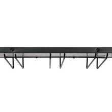 3-Tier Wall & Floor Mounted Wine Rack, 44.09lbs Load Capacity Wine Storage Holder With Glass Hanger For Home Kitchen Bar Restaurant Decor - Black - View 8