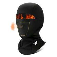 West Biking Balaclava Ski Mask Warm Face Mask For Cold Weather Lightweight Windproof Thermal Winter Scarf Face Mask Men Wome - Black - View 1